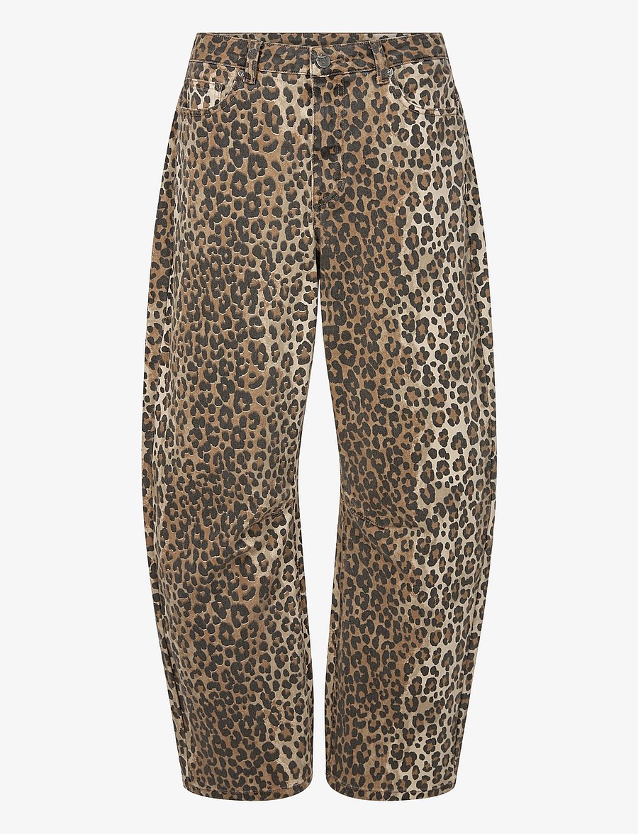 Culture - CUaliena Pants - alt kitsenevad teksad - leopard - 1