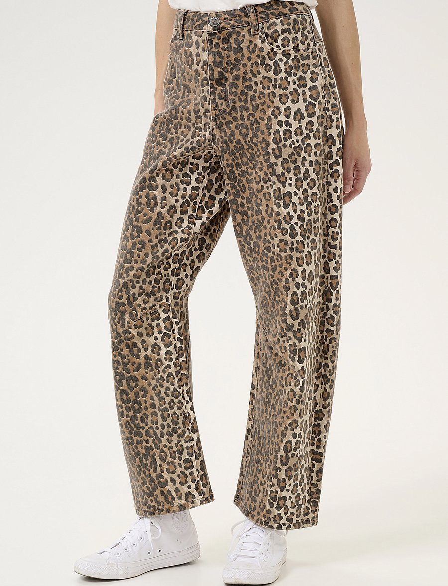 Culture - CUaliena Pants - alt kitsenevad teksad - leopard - 0