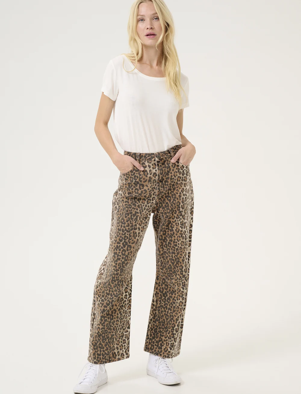 Culture - CUaliena Pants - tapered jeans - leopard - 3