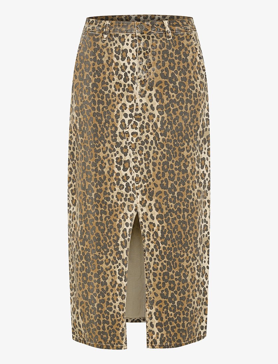 Culture - CUaliena Skirt - jupes midi - leopard - 1