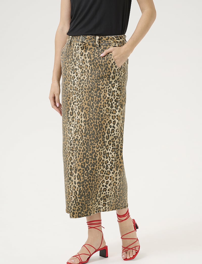 Culture - CUaliena Skirt - midi skirts - leopard - 0