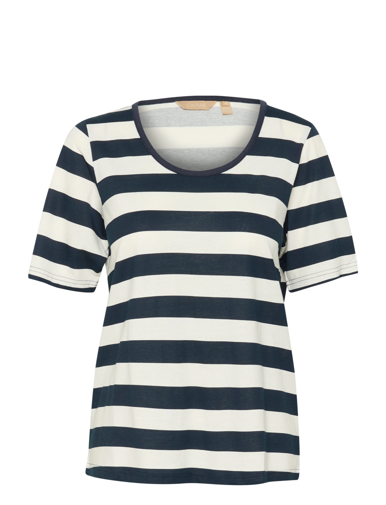 Culture CUbenzo Deia T-Shirt - Kleidung - SALUTE/WHITE STRIPE / navy