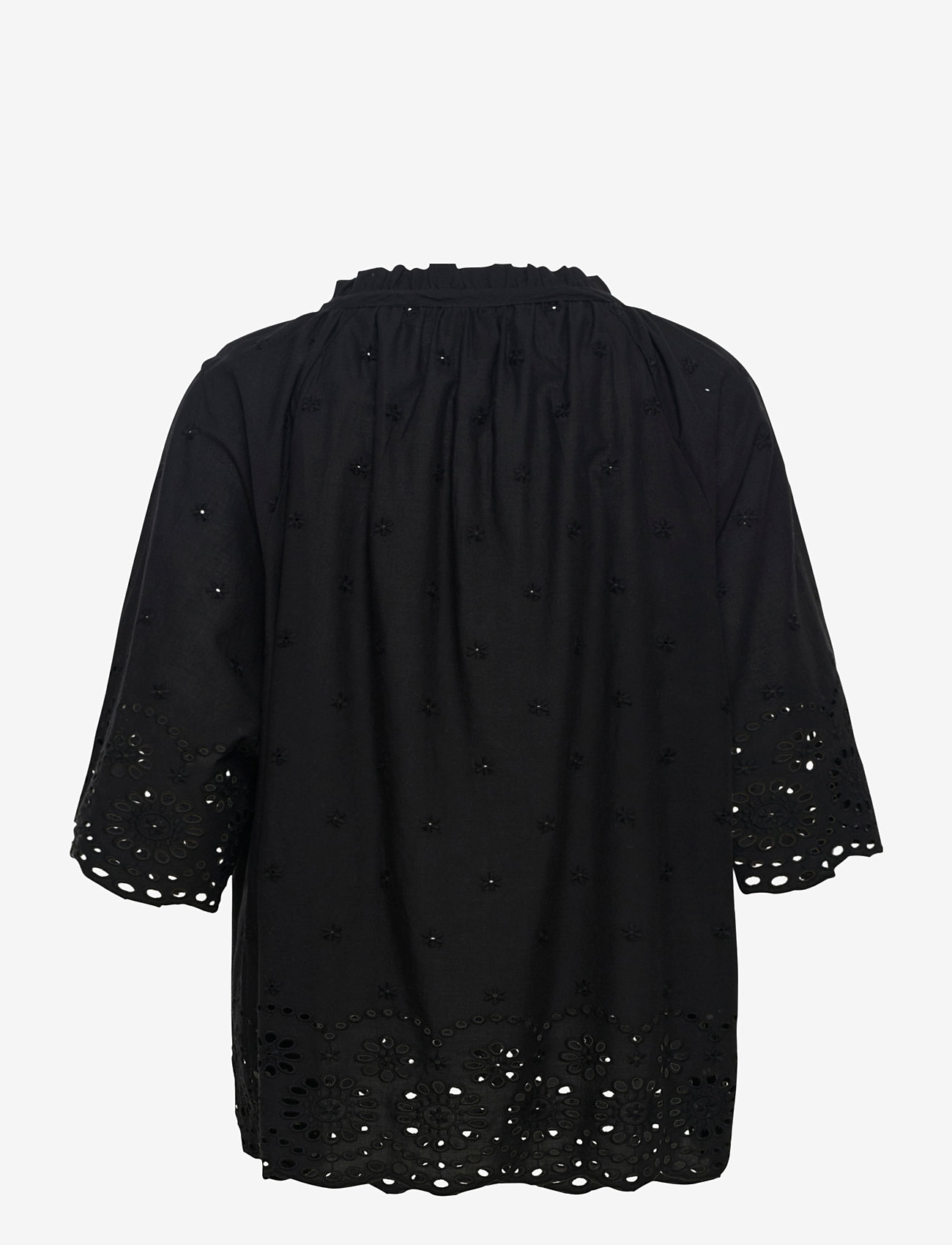 Culture - CUreya Blouse - kortärmade blusar - black - 2