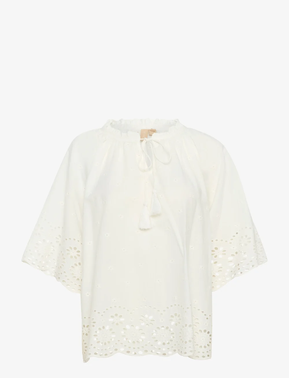 Culture - CUreya Blouse - kortærmede bluser - spring gardenia - 1
