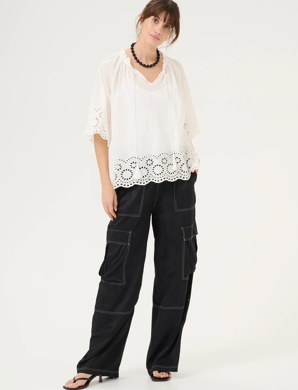 Culture - CUreya Blouse - kortærmede bluser - spring gardenia - 0