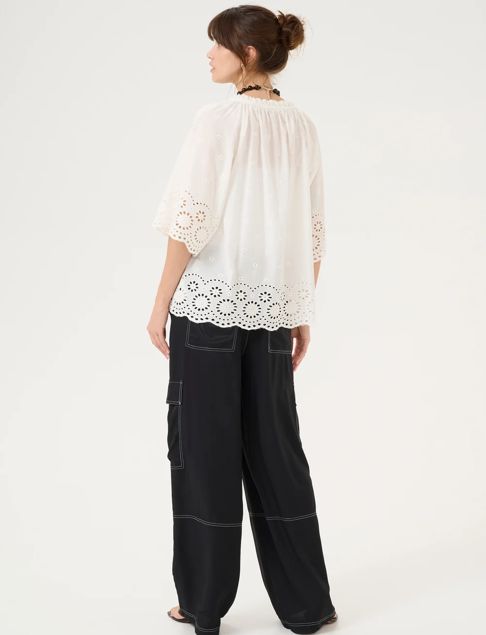 Culture - CUreya Blouse - kortærmede bluser - spring gardenia - 3