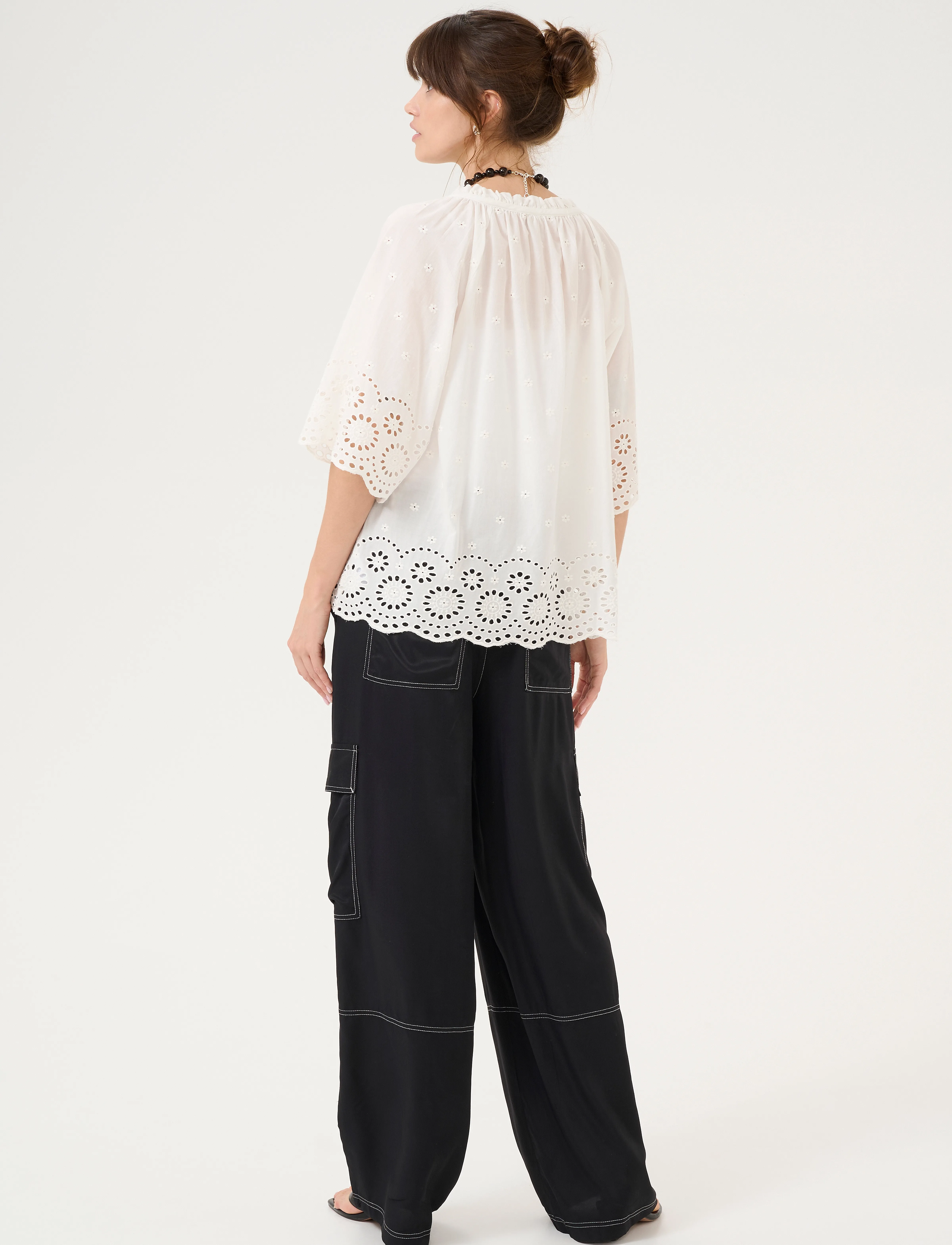 Culture - CUreya Blouse - kurzämlige blusen - spring gardenia - 3