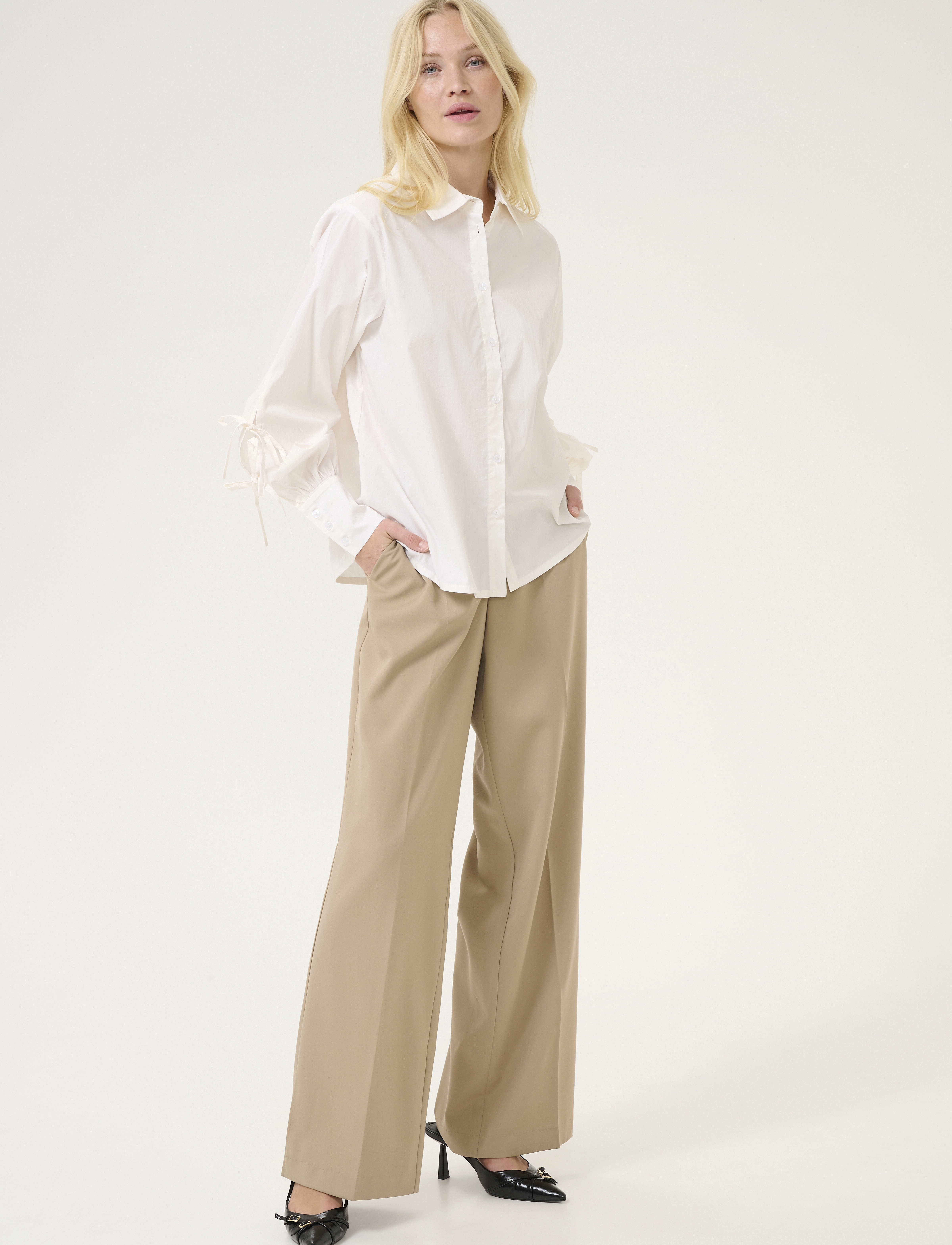Culture - CUagnetha Celeste Shirt - bluzki - spring gardenia - 3