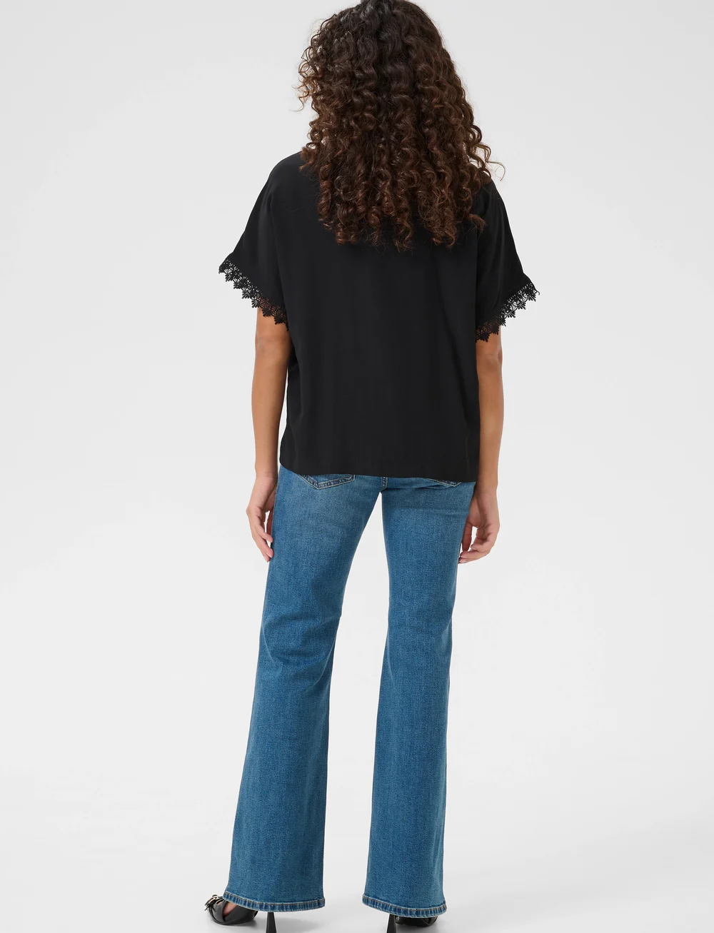 Culture - CUcian Asmine SS Shirt - kurzämlige blusen - black - 4