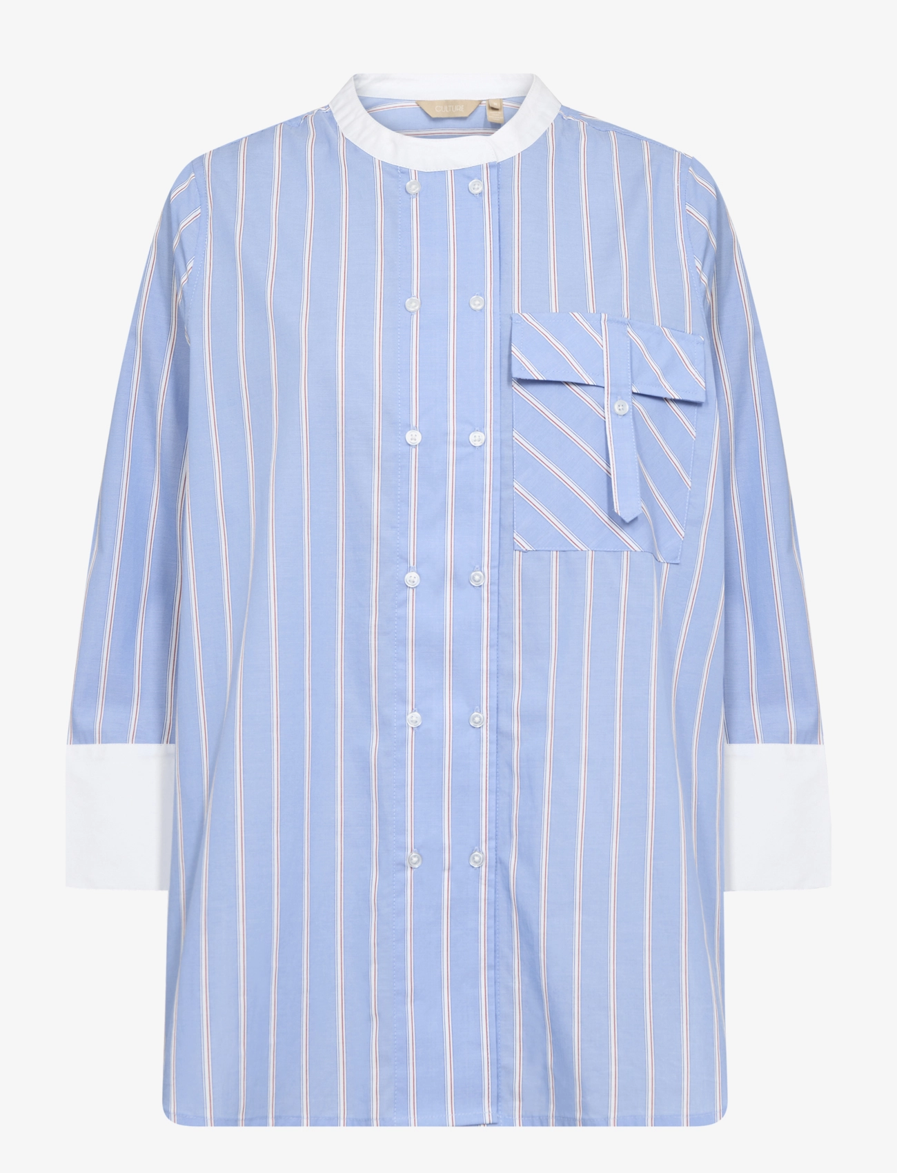 Culture CUvelo Shirt - Transitional Layering - BLUE STRIPE / blue
