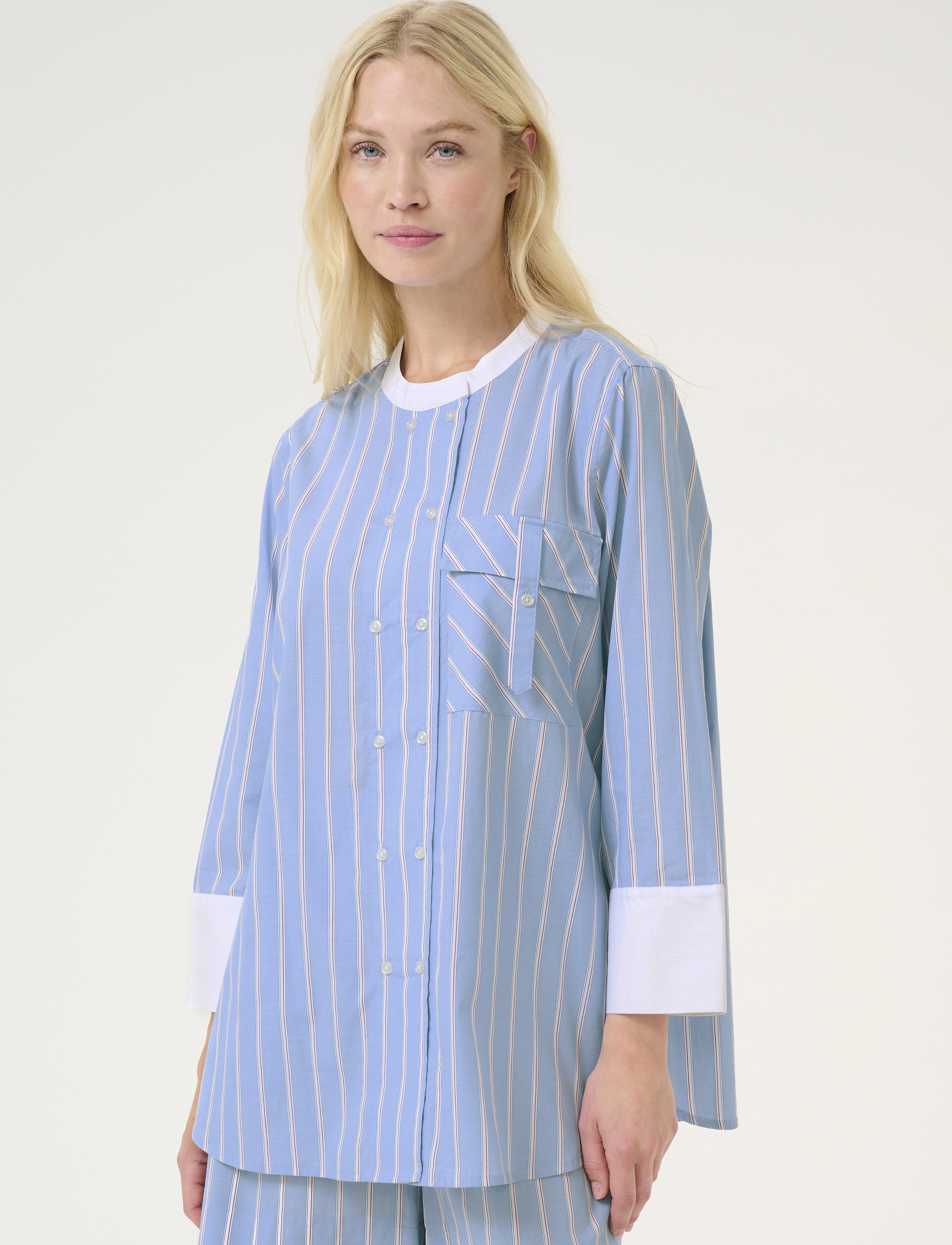 Culture CUvelo Shirt - Hemden - BLUE STRIPE / blue
