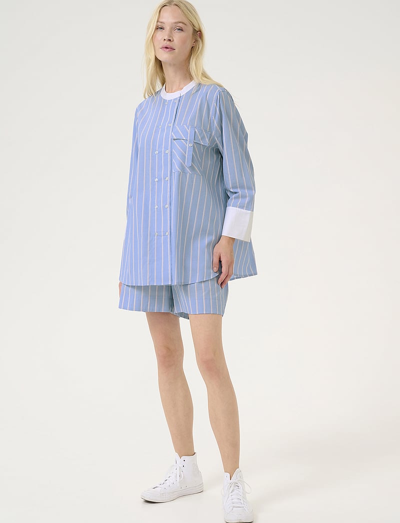 Culture - CUvelo Shirt - langärmlige hemden - blue stripe - 3