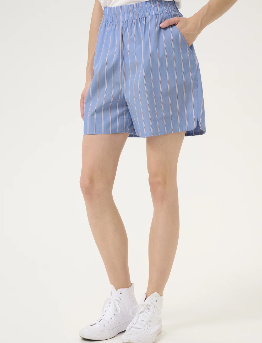 Culture - CUvelo Shorts - casual shorts - blue stripe - 0