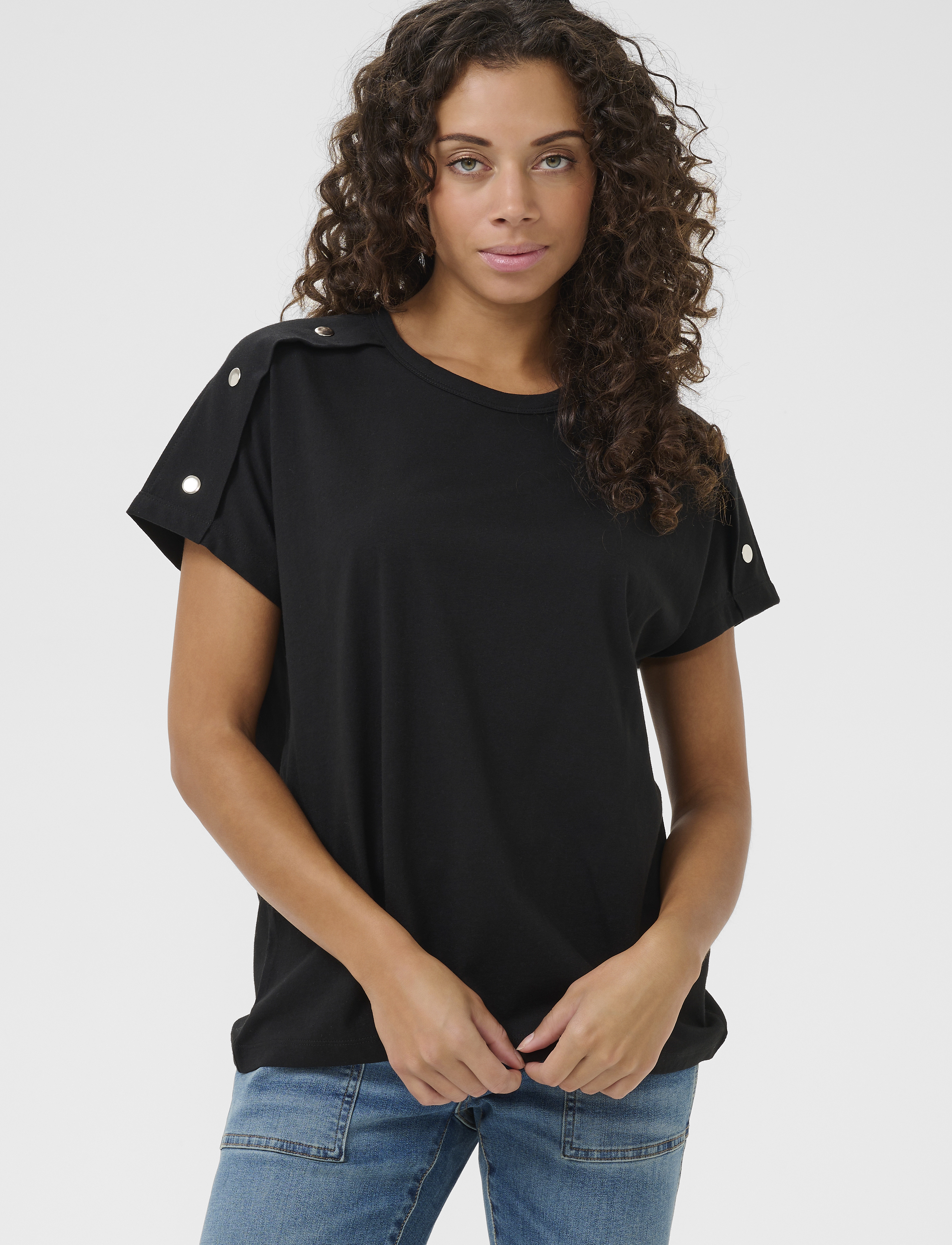 Culture CUselma Amora T-Shirt - T-shirts & Tops - BLACK / black