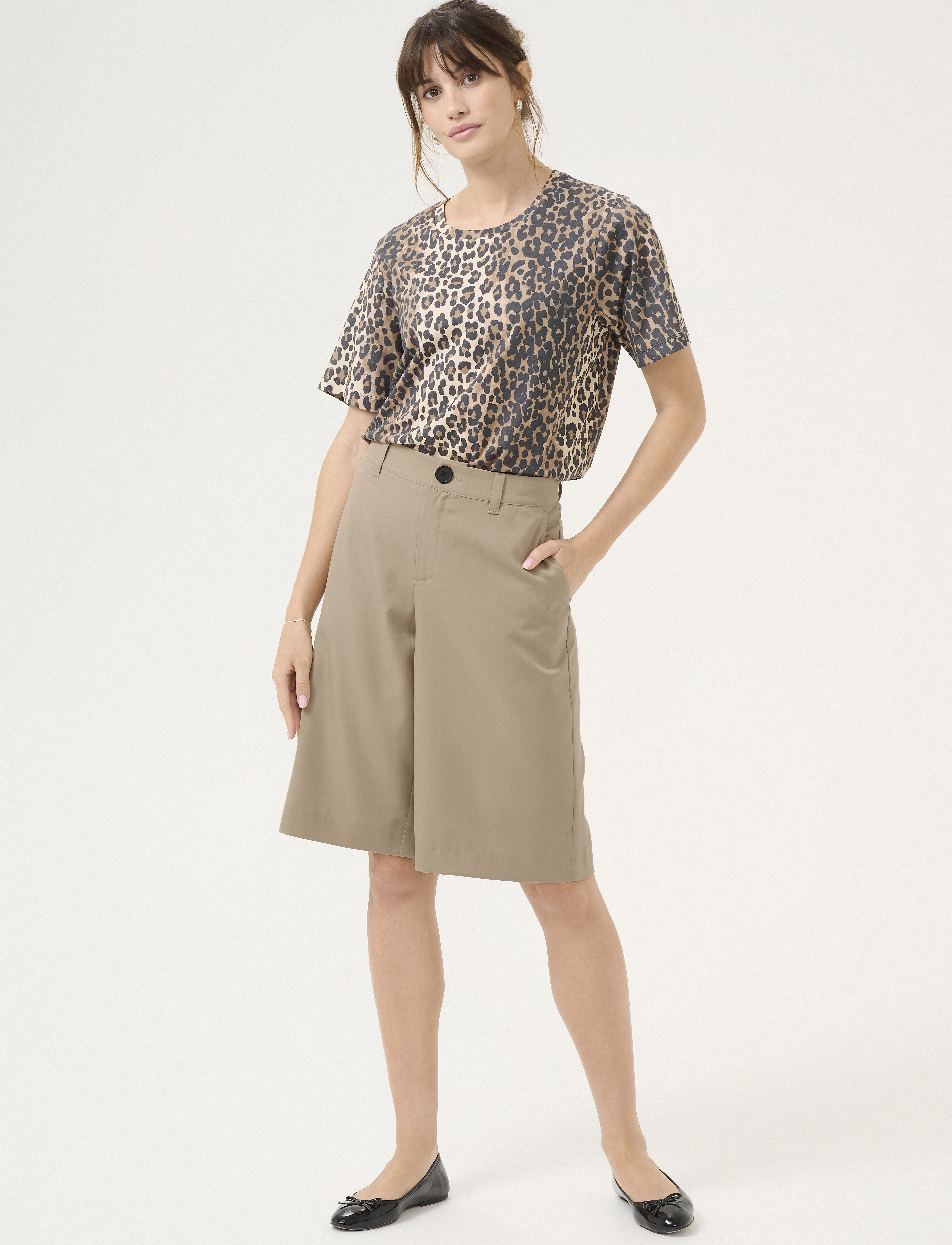 Culture - CUdaina Anie Shorts - bermudashorts - dune - 3