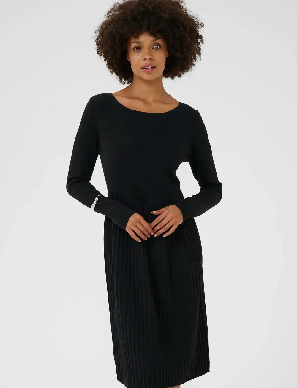 Culture - CUluci Dress - stickade klänningar - black - 0