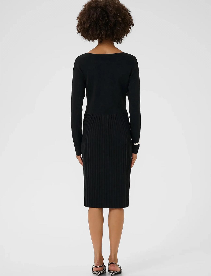 Culture - CUluci Dress - knitted dresses - black - 4