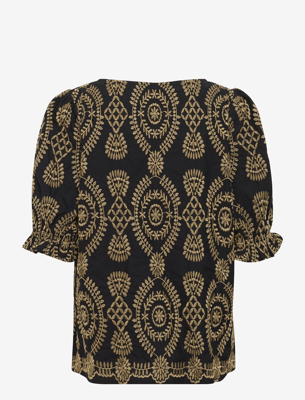 Culture - CUtia Aidy Blouse - kortærmede bluser - black - 2