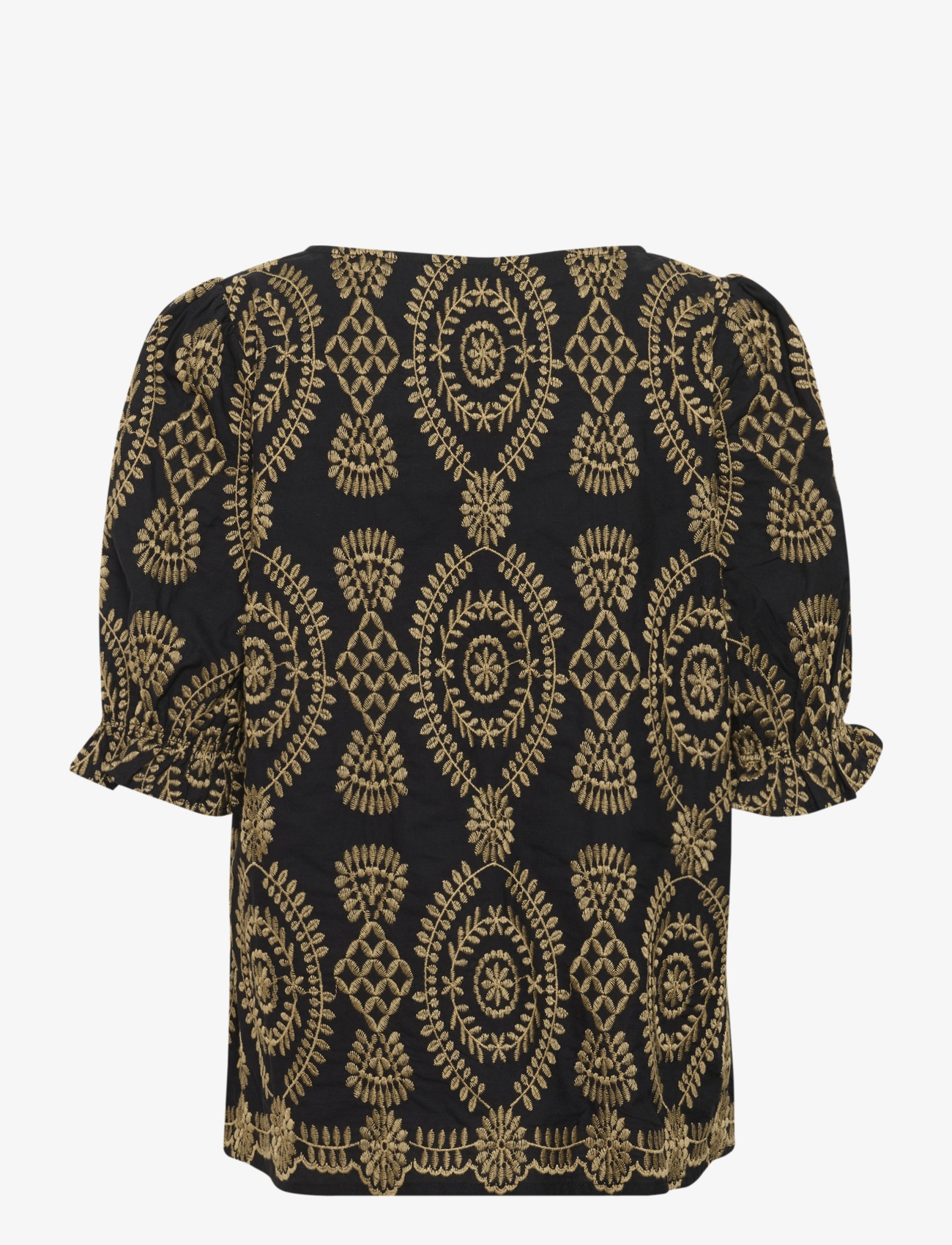 Culture - CUtia Aidy Blouse - kortärmade blusar - black - 2