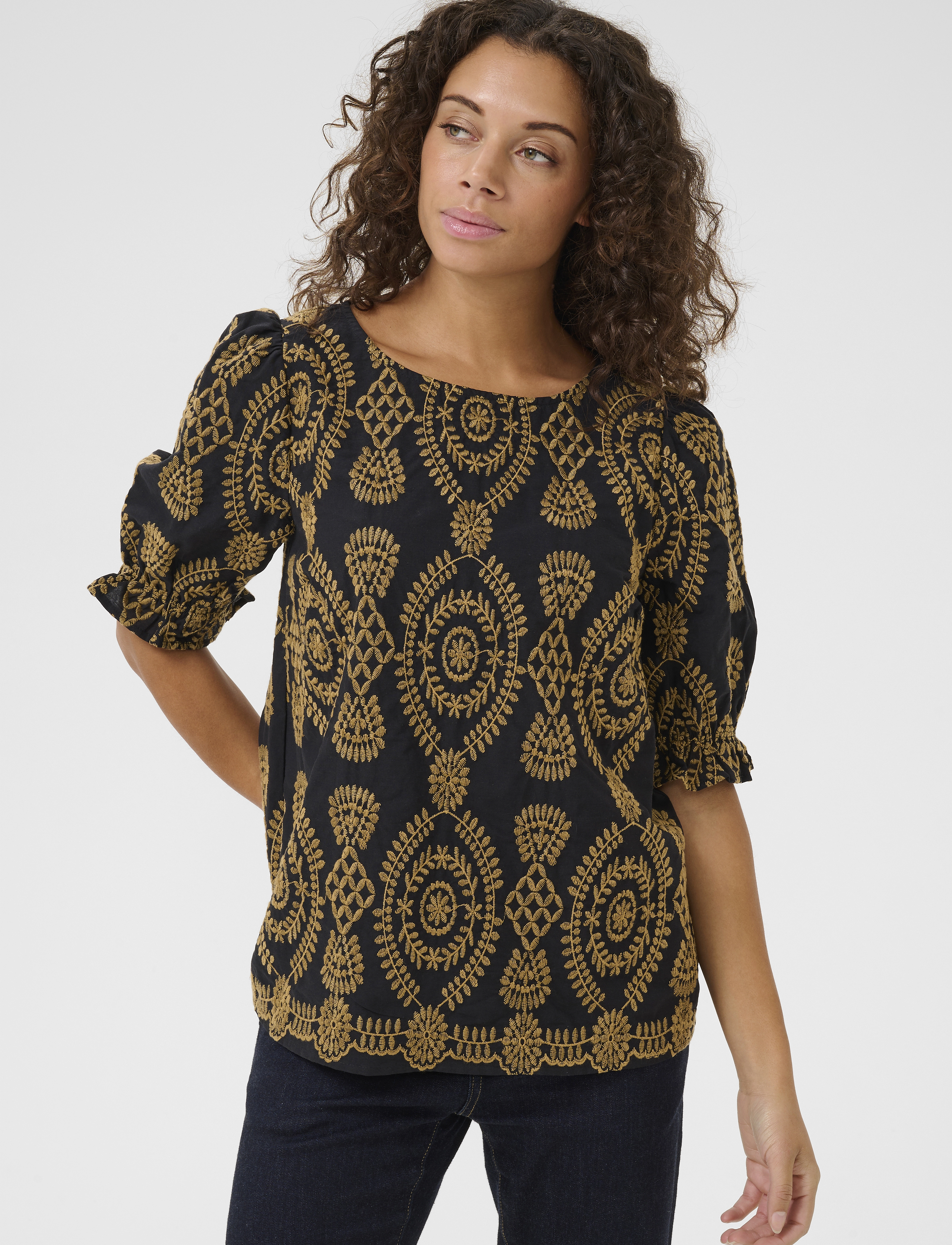 Culture CUtia Aidy Blouse - Blusen - BLACK / black