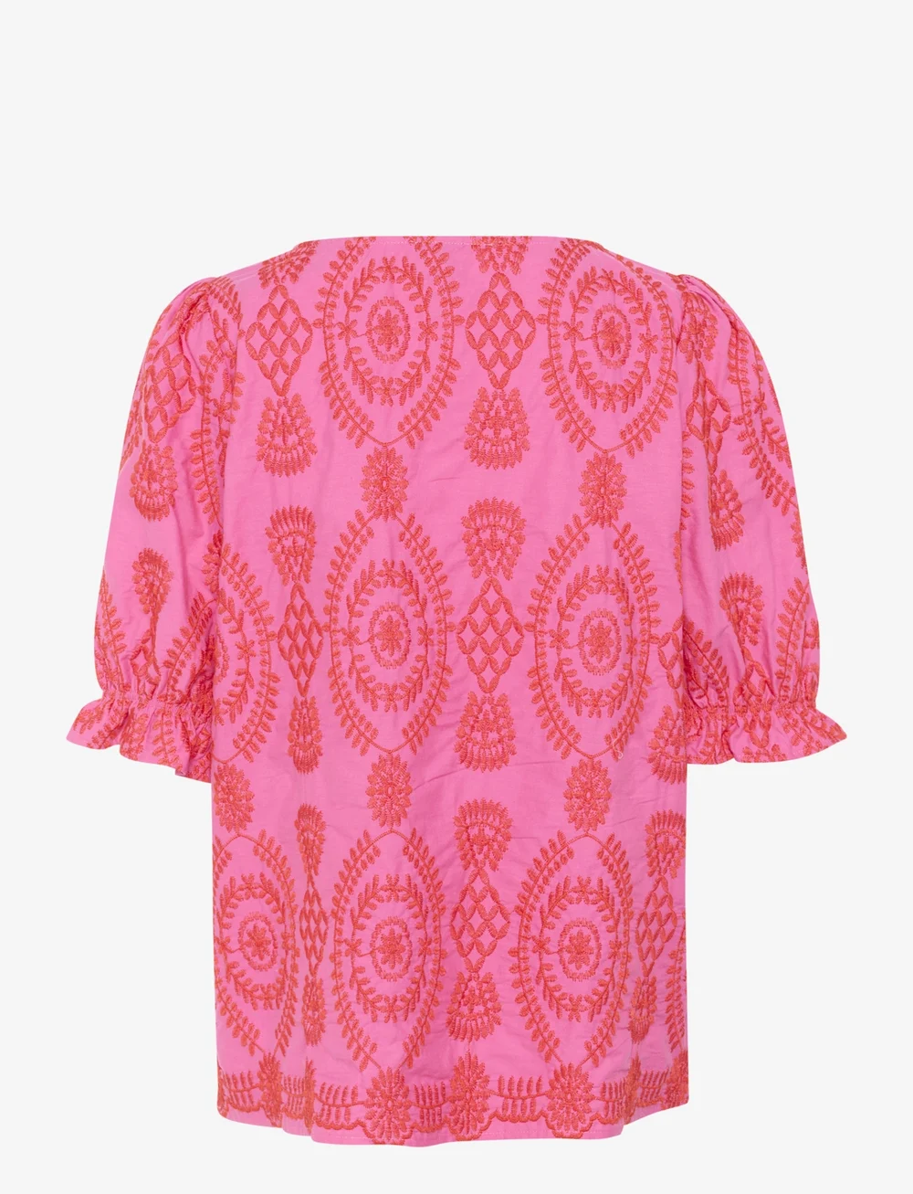 Culture - CUtia Aidy Blouse - kortärmade blusar - fuchsia pink - 2