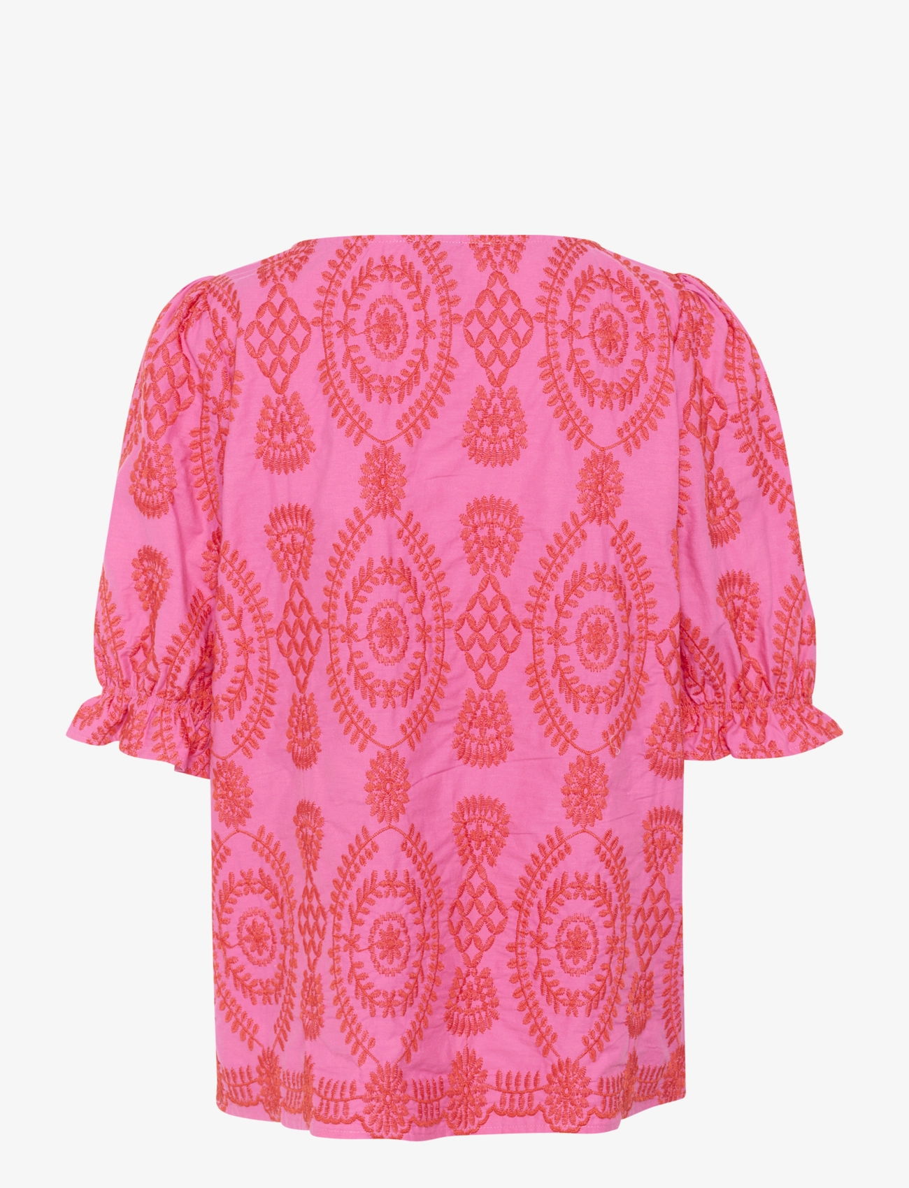 Culture - CUtia Aidy Blouse - kurzärmelige blusen - fuchsia pink - 2