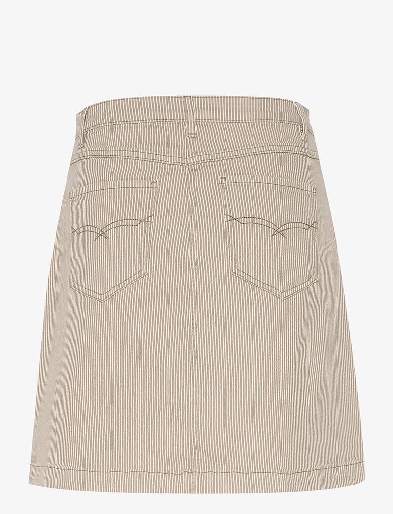 Culture - CUmilky Short Skirt - short skirts - dune/white stripe - 2