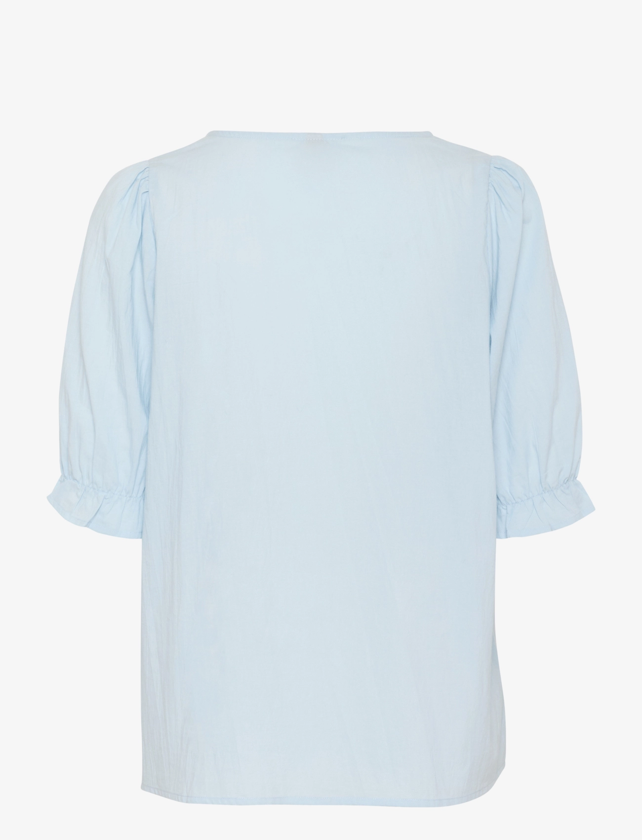 Culture - CUmuxi Toril Blouse - kortærmede bluser - cashmere blue - 2