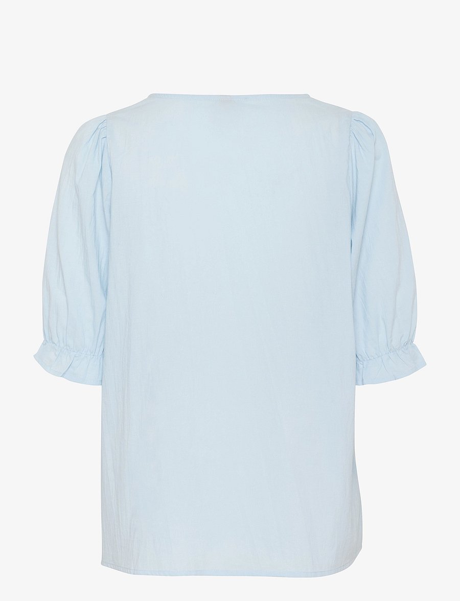 Culture - CUmuxi Toril Blouse - blouses à manches courtes - cashmere blue - 2