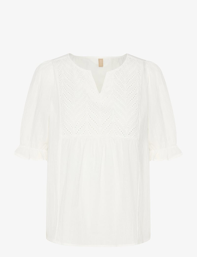 Culture - CUmuxi Toril Blouse - kurzämlige blusen - spring gardenia - 1