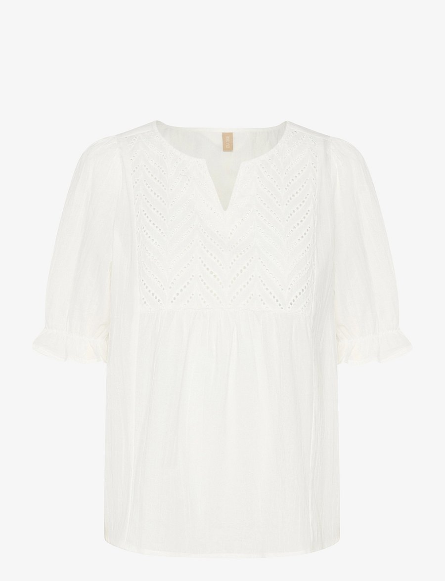 Culture - CUmuxi Toril Blouse - kurzämlige blusen - spring gardenia - 1