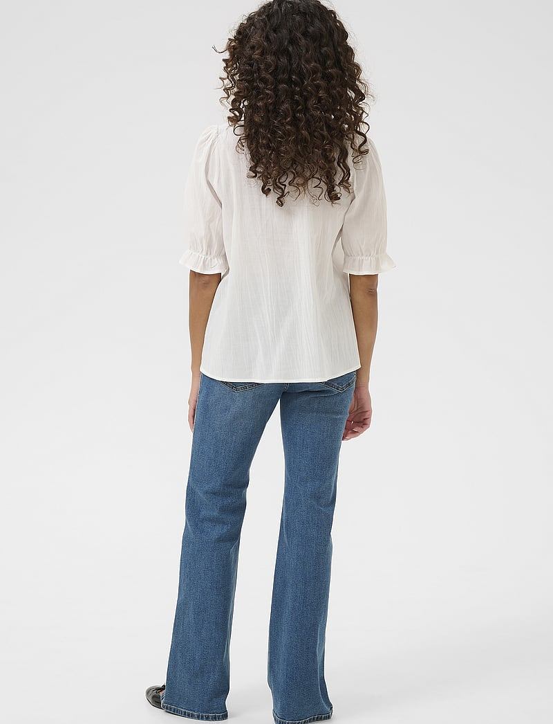 Culture - CUmuxi Toril Blouse - kurzämlige blusen - spring gardenia - 4