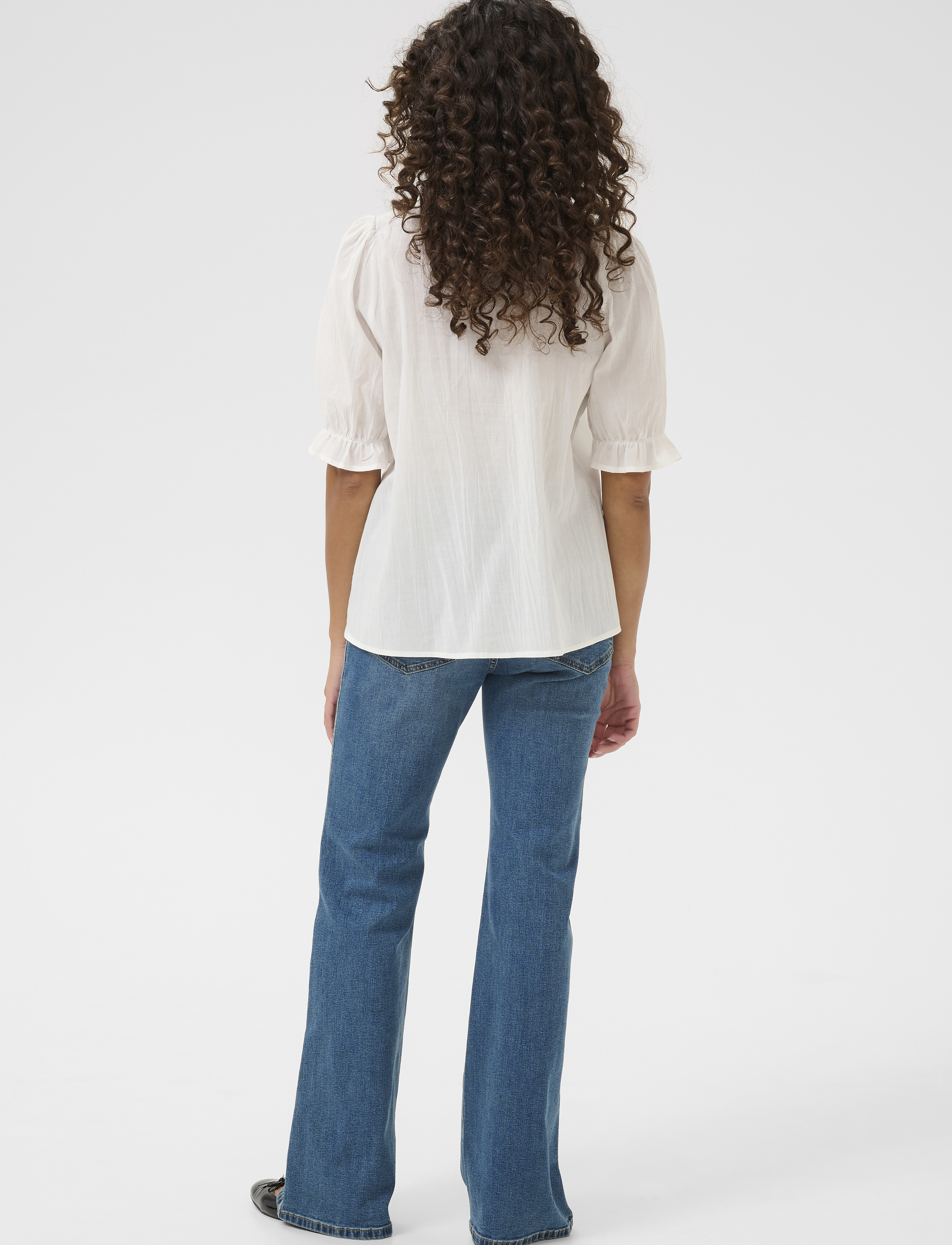 Culture - CUmuxi Toril Blouse - kurzämlige blusen - spring gardenia - 4