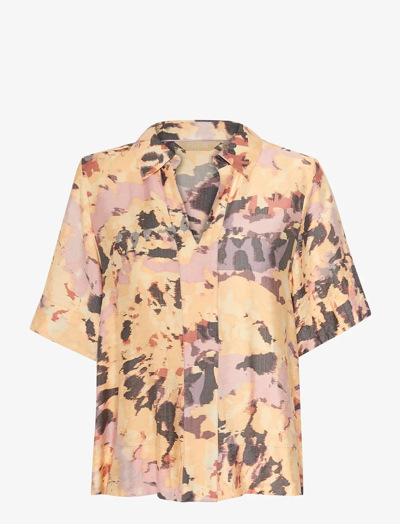 Culture - CUgreece Blouse - kortärmade blusar - lavender swirl - 1