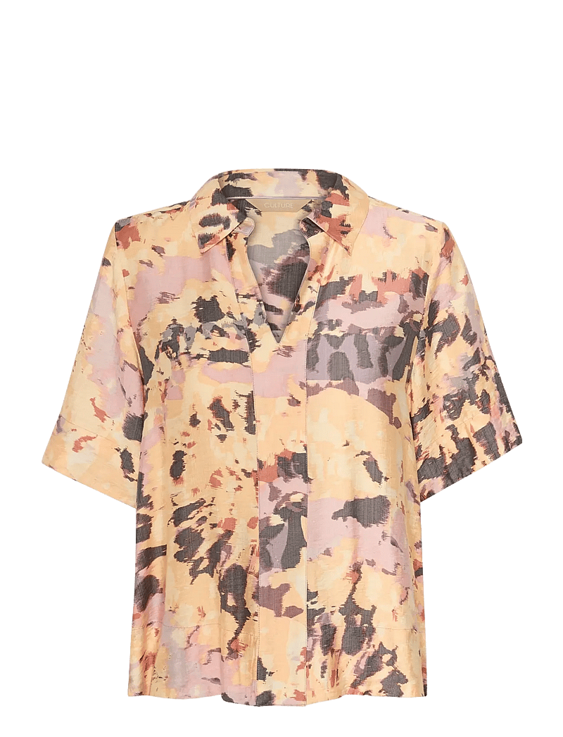 Culture - CUgreece Blouse - kortärmade blusar - lavender swirl - 1