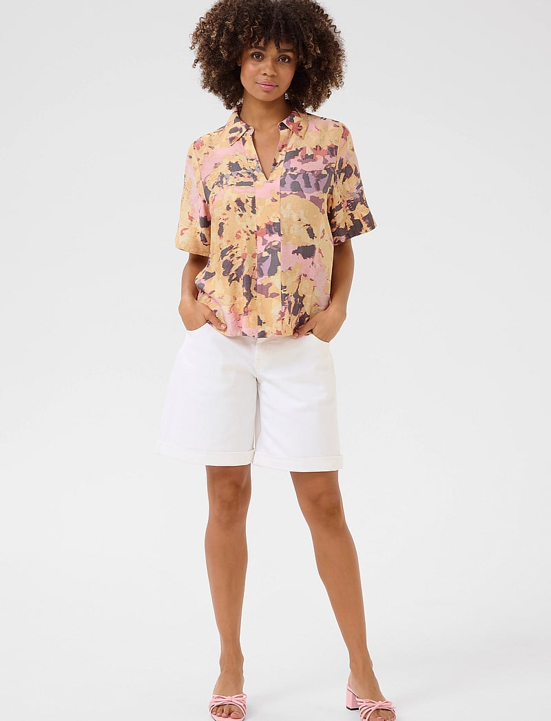 Culture - CUgreece Blouse - kortärmade blusar - lavender swirl - 3