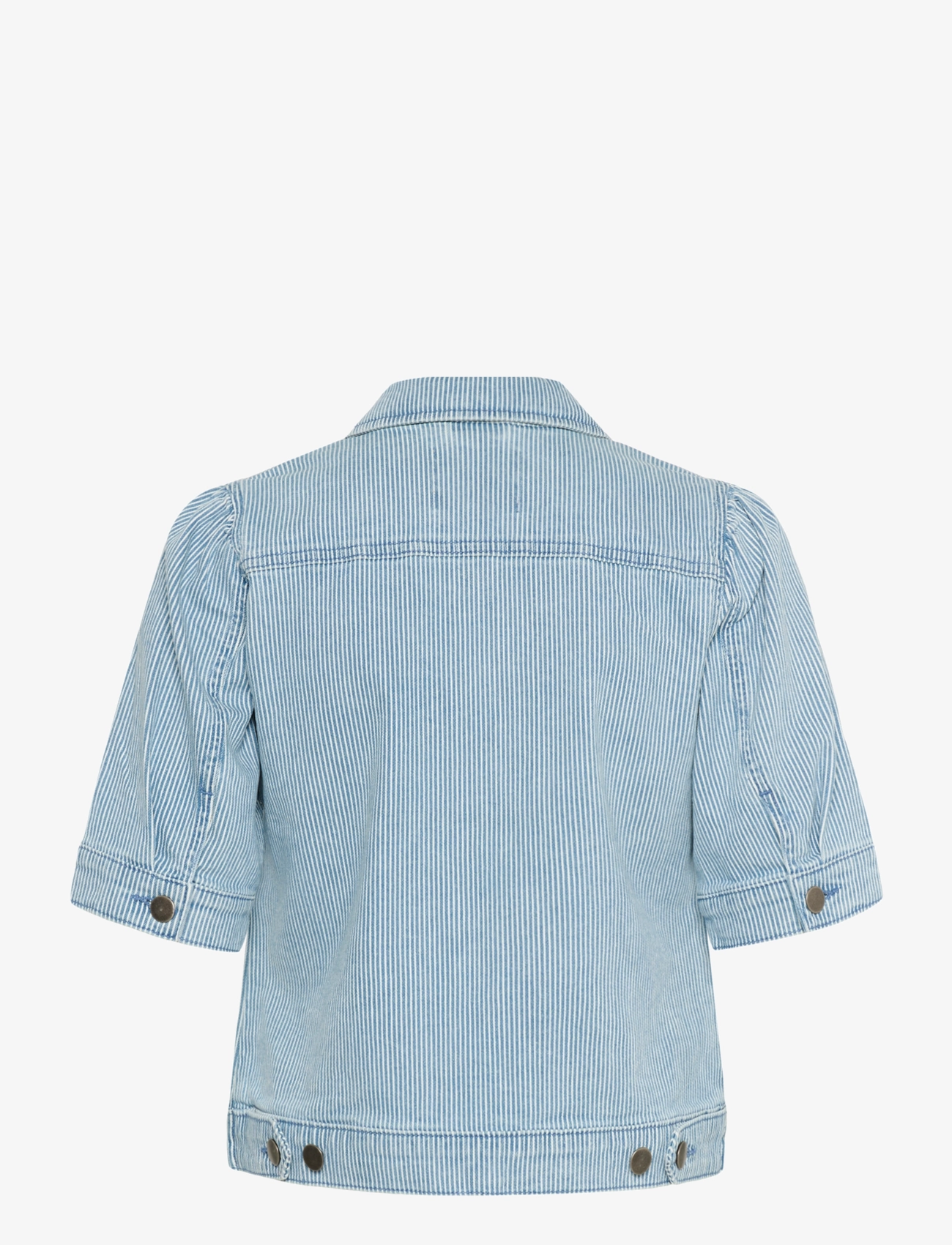 Culture - CUmilky SS Jacket - denim shirts - blue/white stripe - 2