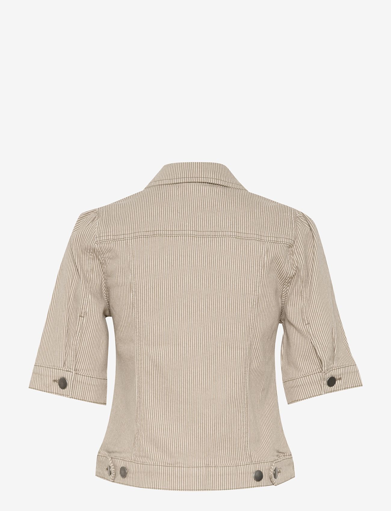 Culture - CUmilky SS Jacket - dune/white stripe - 2
