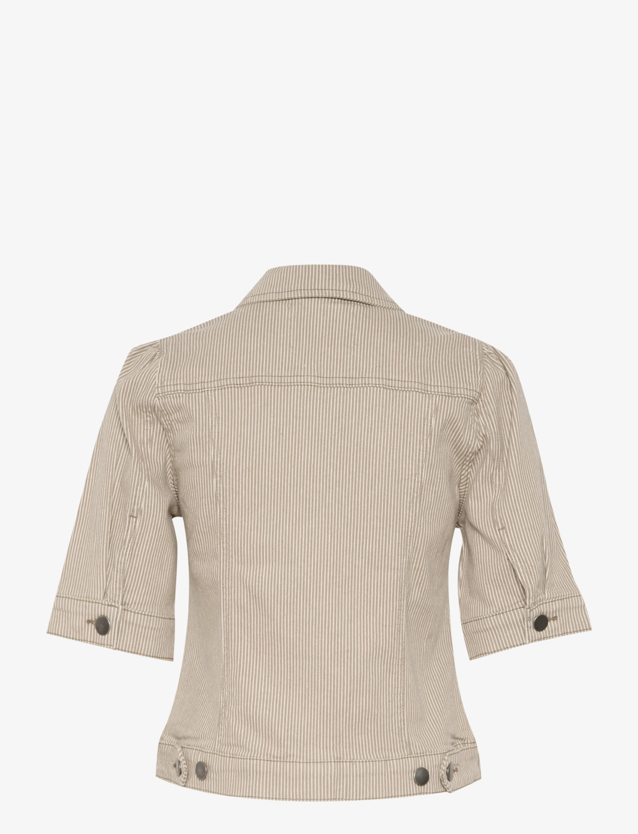 Culture - CUmilky SS Jacket - dune/white stripe - 2
