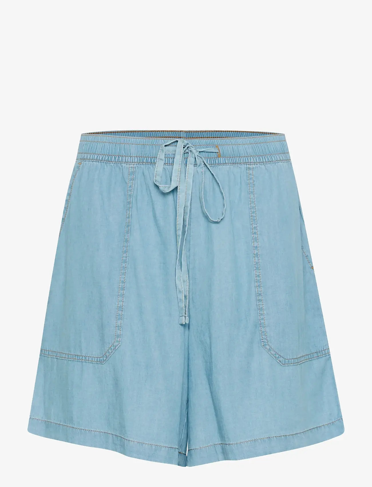 Culture - CUcitha Aurelia Shorts - casual shorts - light blue wash - 1