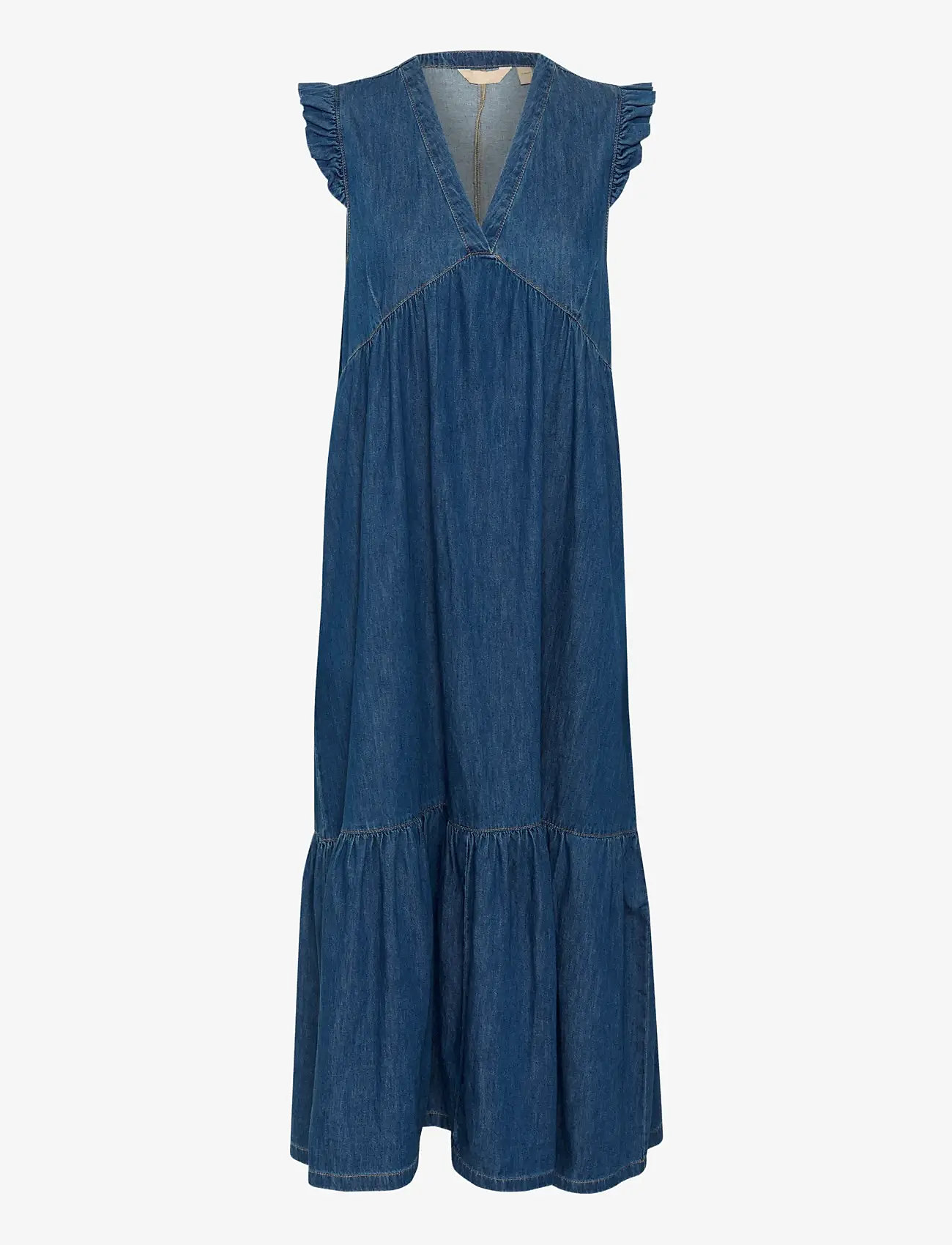 Culture - CUberteline Arpa Dress - denimkjoler - dark blue wash - 1