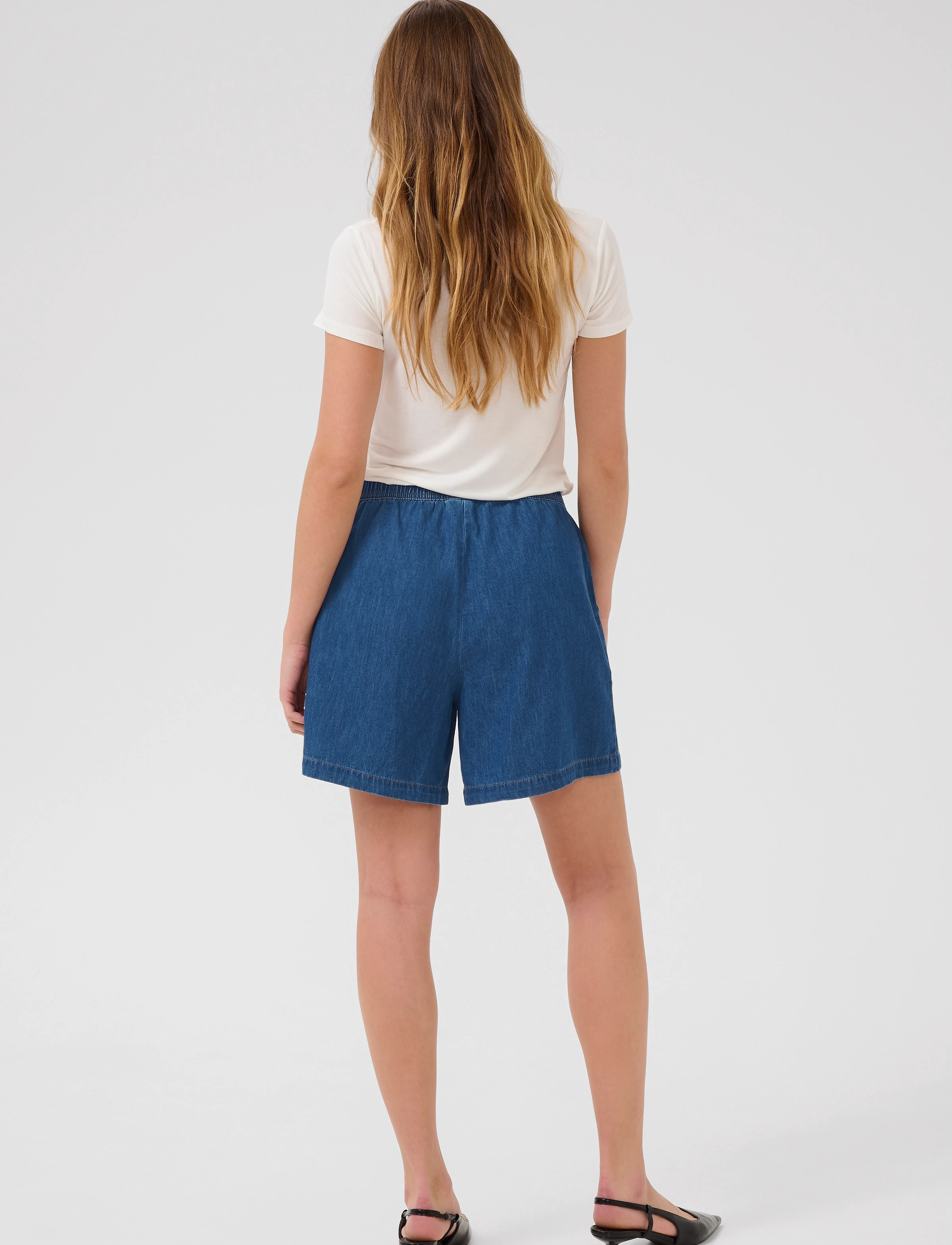 Culture - CUberteline Arpa Shorts - dark blue wash - 4