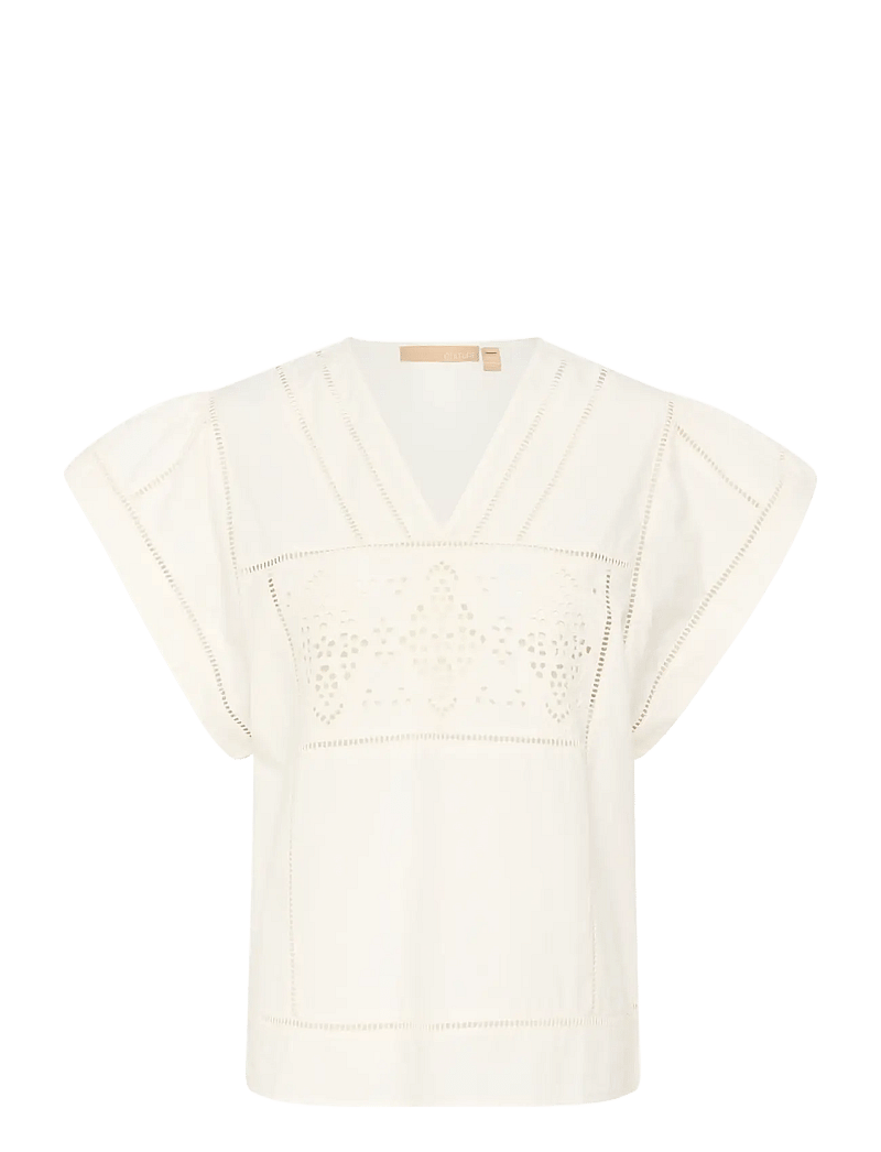 Culture - CUleso Olena Blouse - blouses met korte mouwen - spring gardenia - 1