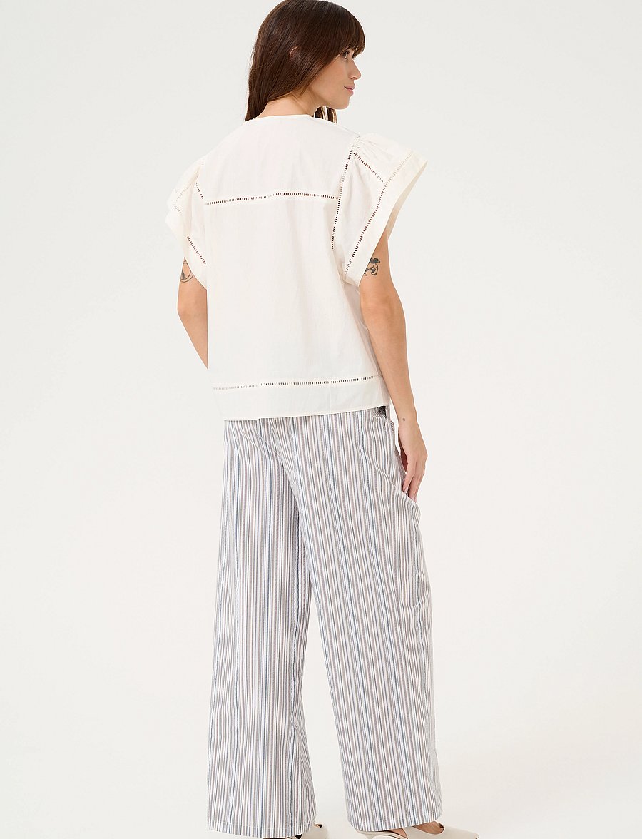 Culture - CUleso Olena Blouse - kurzämlige blusen - spring gardenia - 4