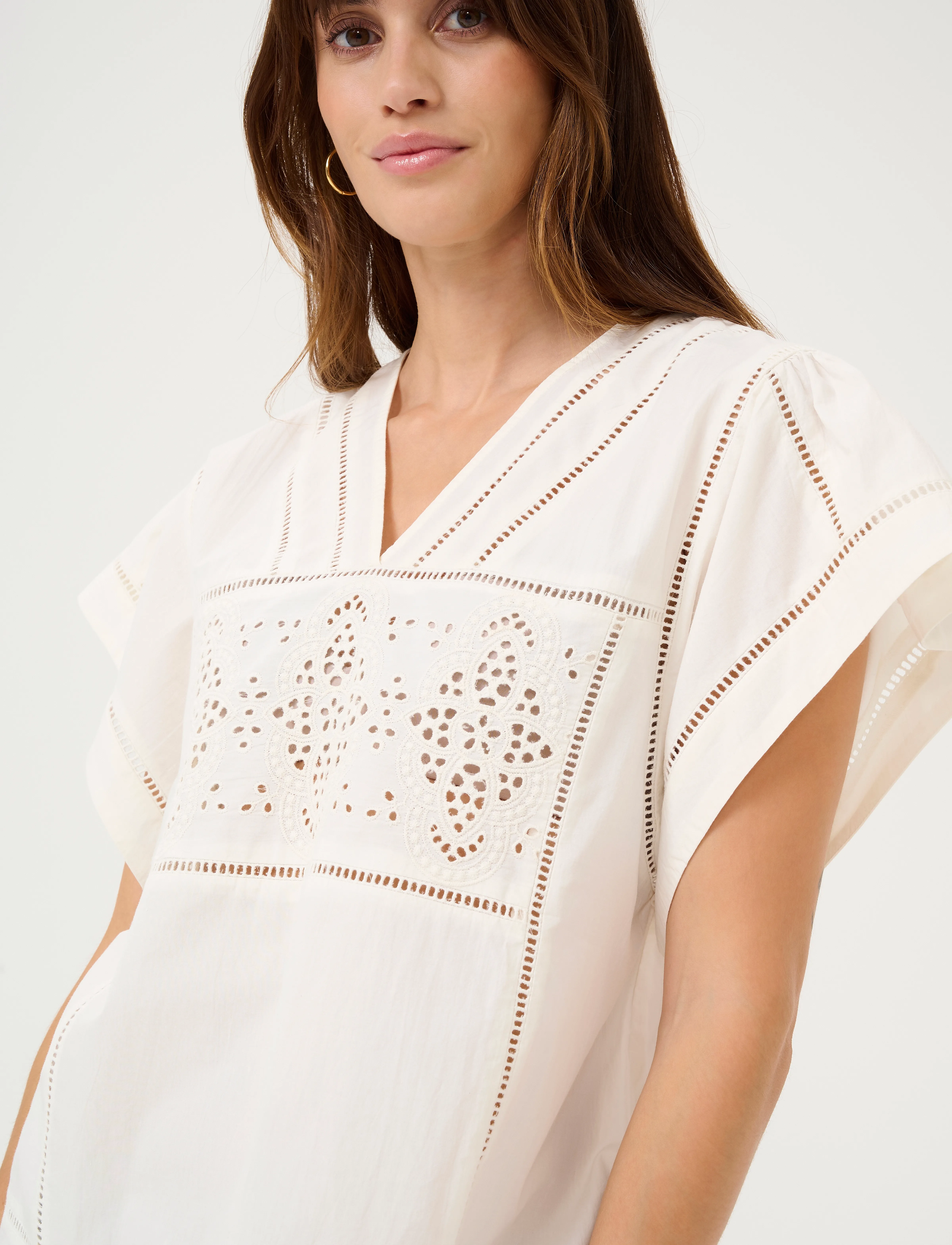 Culture - CUleso Olena Blouse - kurzämlige blusen - spring gardenia - 5