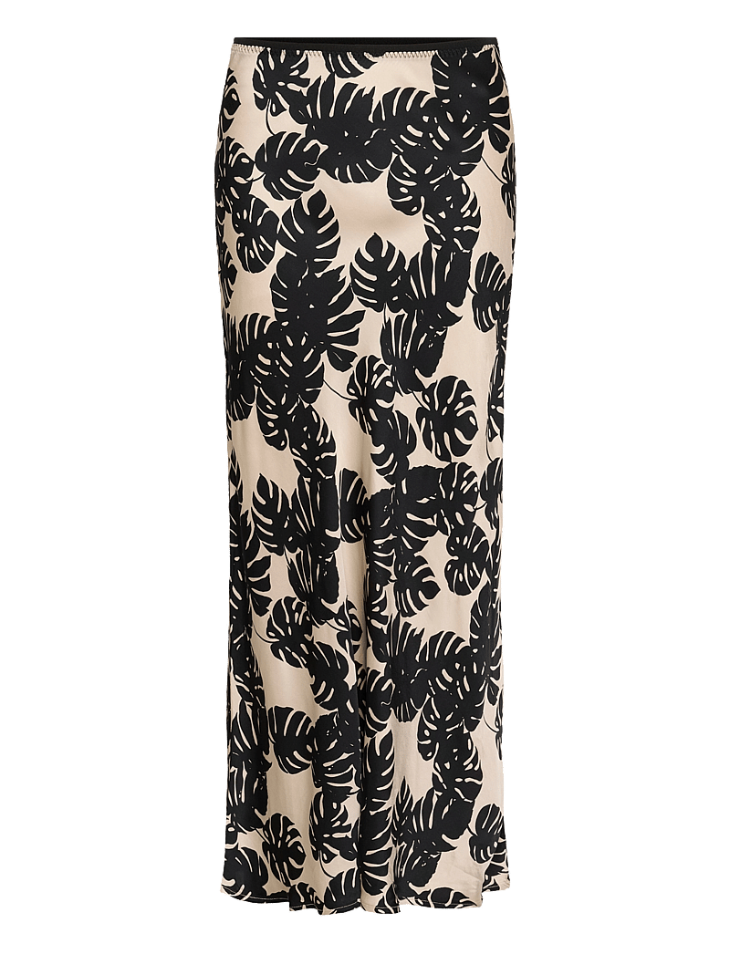 Culture - CUmiso Berna Skirt - röcke - black palm leaves - 1