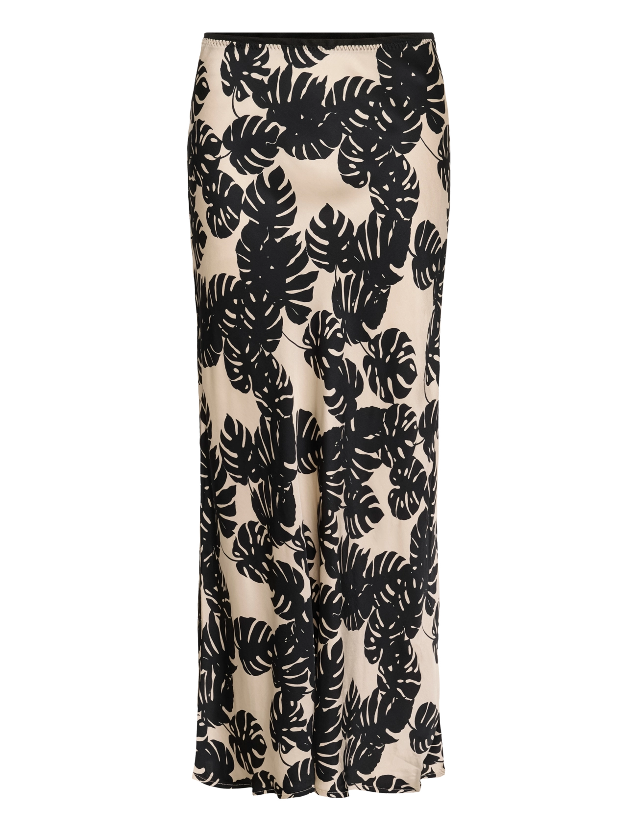 Culture CUmiso Berna Skirt - Tøj - BLACK PALM LEAVES / black