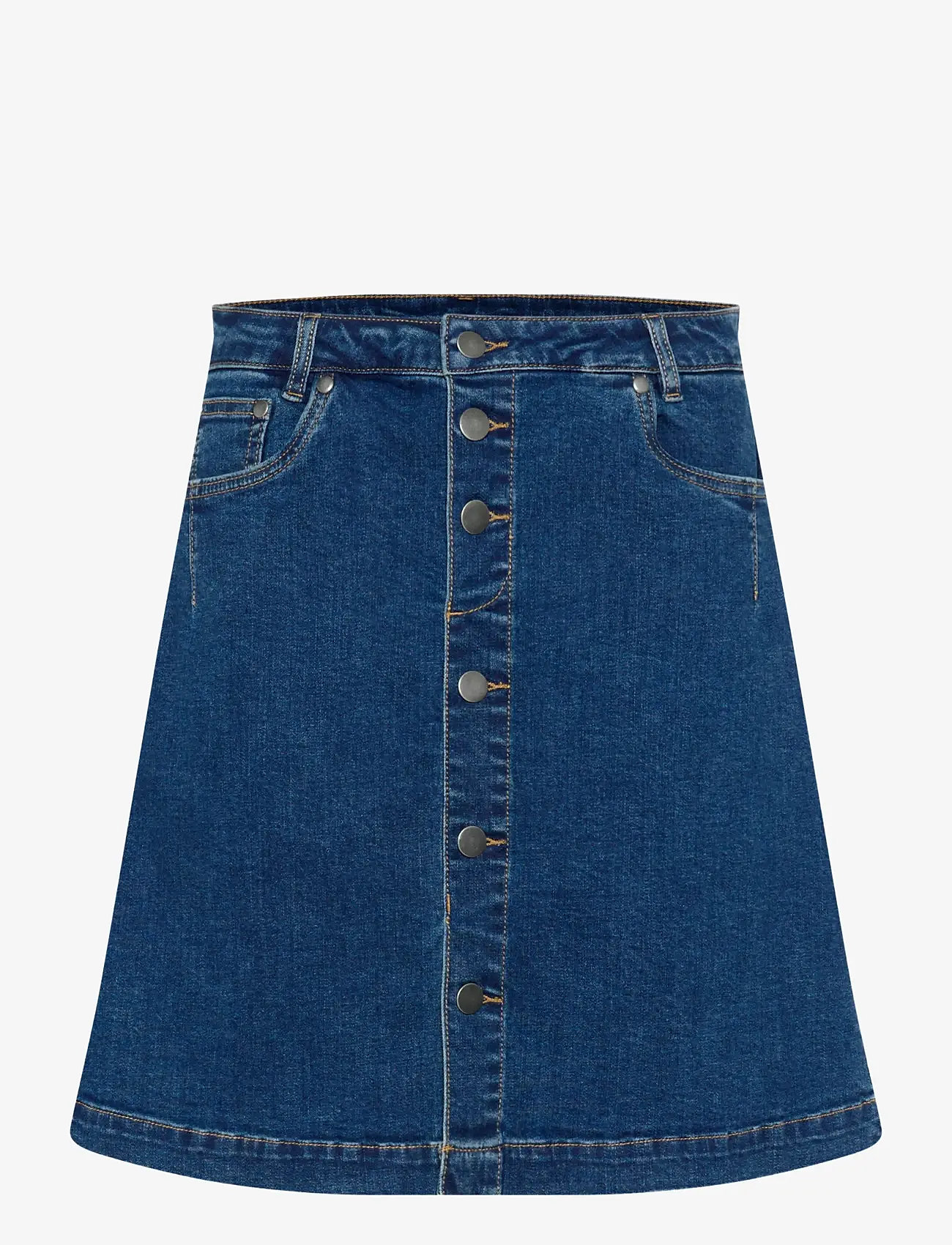 Culture - CUlea Ami Short Skirt - denimnederdele - medium blue wash - 1