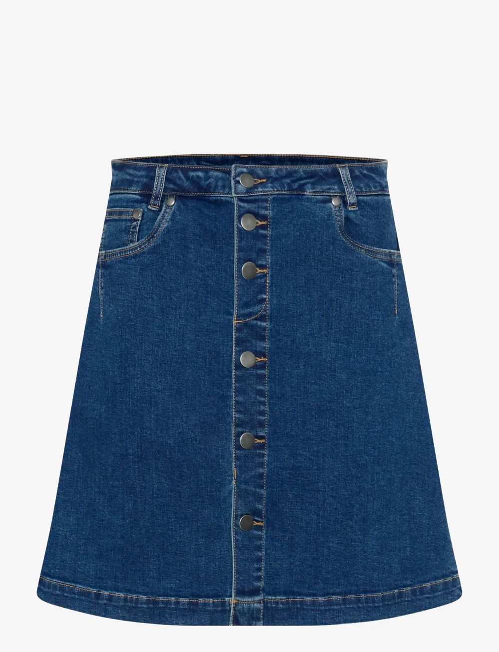 Culture - CUlea Ami Short Skirt - teksaseelikud - medium blue wash - 1