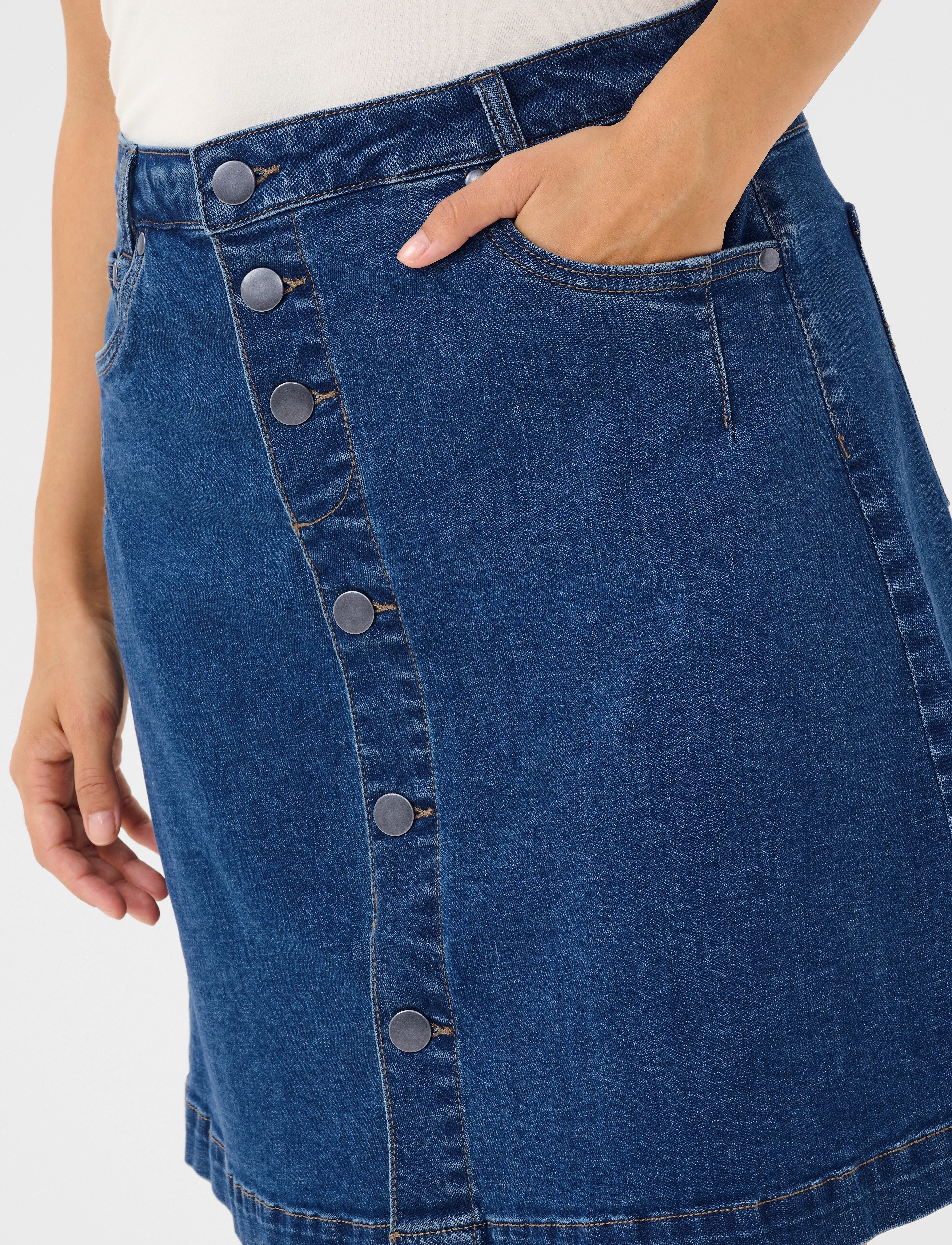 Culture - CUlea Ami Short Skirt - medium blue wash - 5